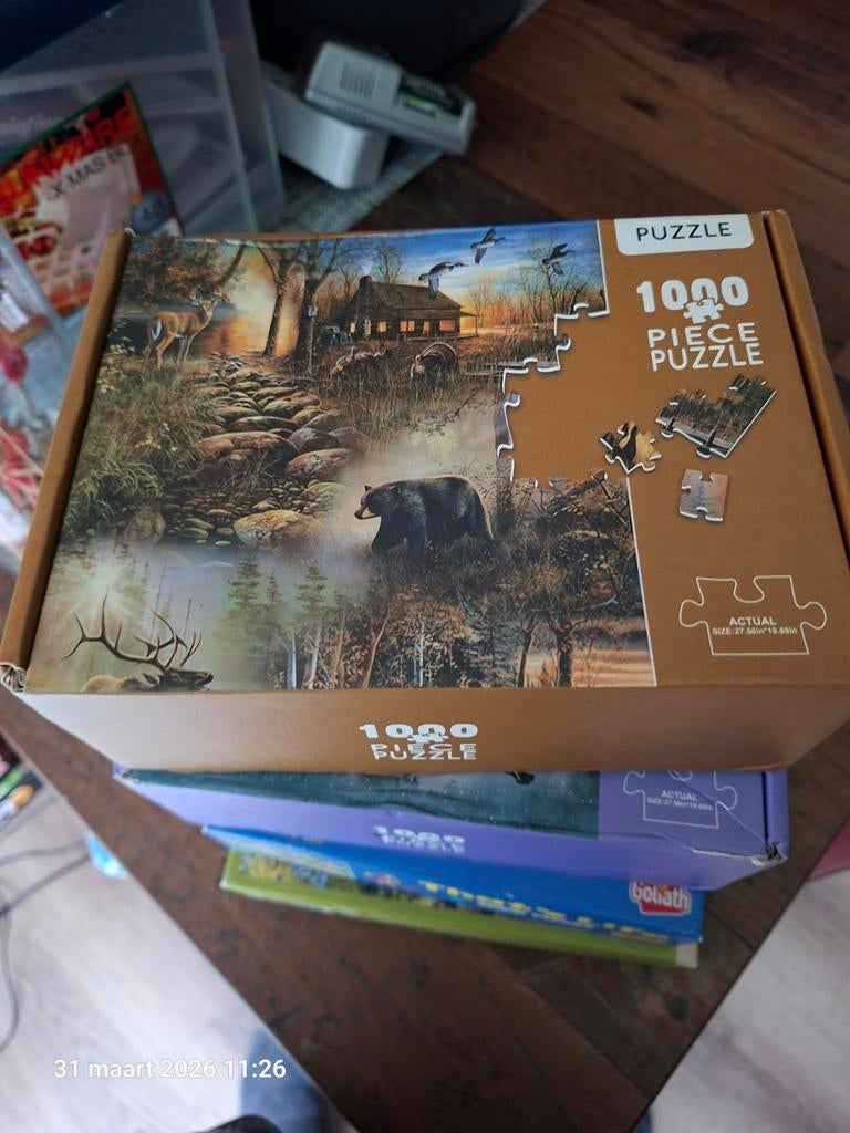7 puzzels, Ophalen of Verzenden, 500 t/m 1500 stukjes, Zo goed als nieuw