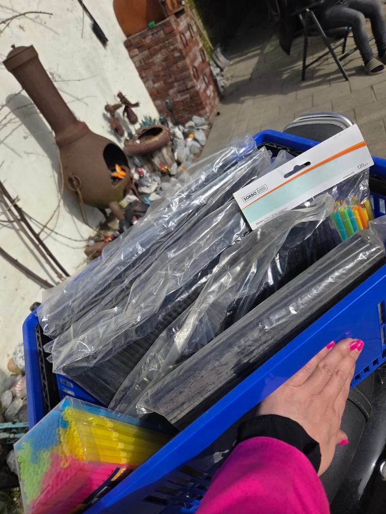 Grote partij plastic rietjes (bijna 1800 stuks), Ophalen, Nieuw