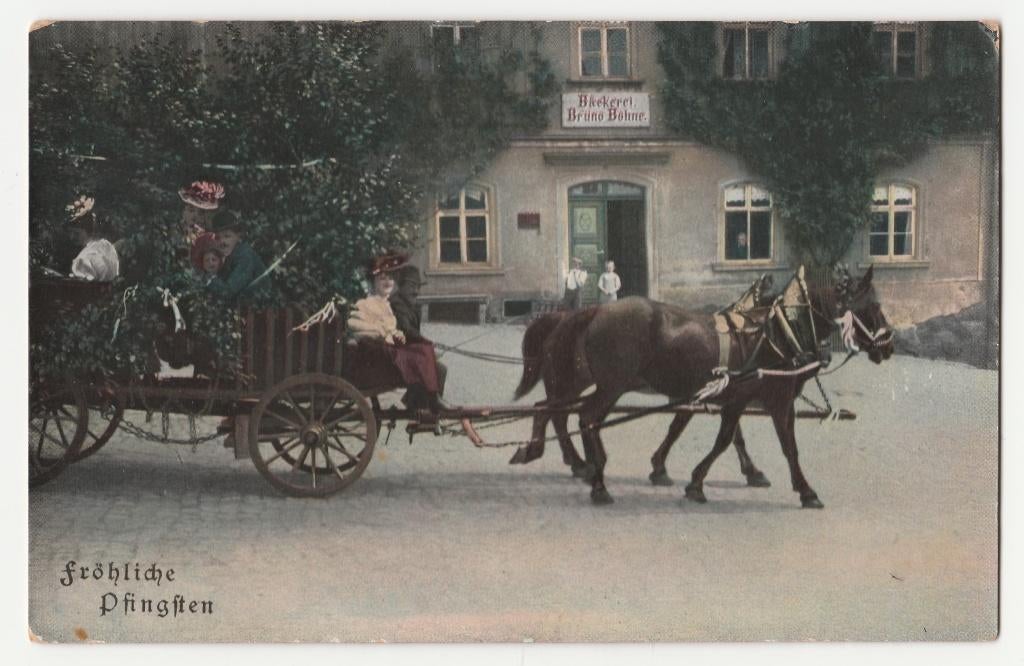 Pinksteren., Verzenden, Voor 1920, Ongelopen, Overige thema's