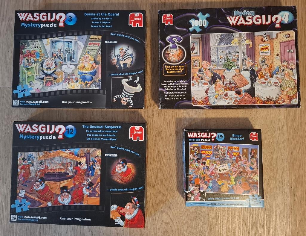 Wasgij-puzzels Mystery, Ophalen, 500 t/m 1500 stukjes, Zo goed als nieuw, Legpuzzel