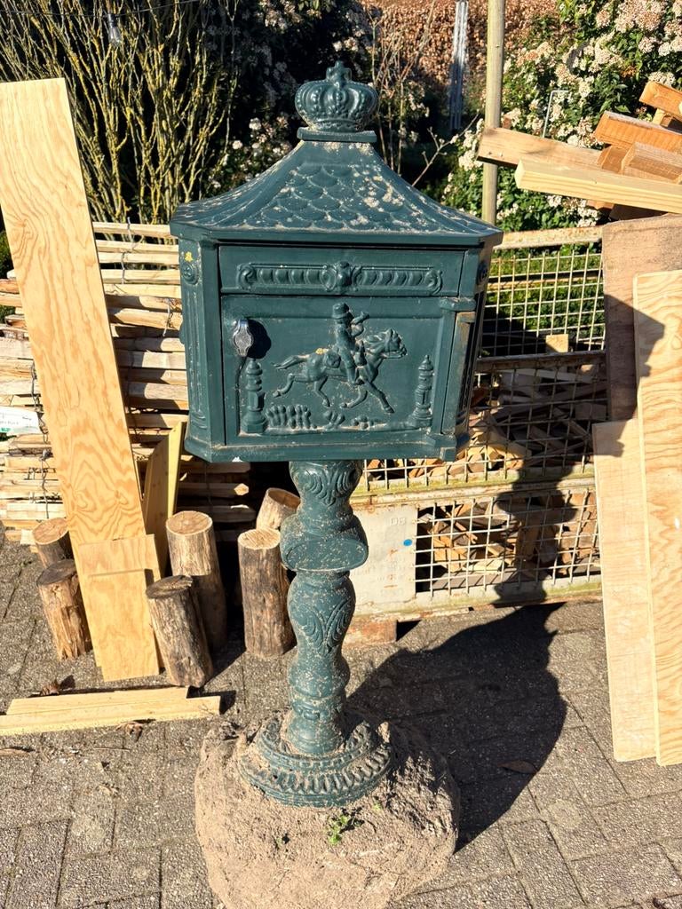 Brievenbus, Tuin en Terras, Brievenbussen, Ophalen, Gebruikt, IJzer, Staande brievenbus