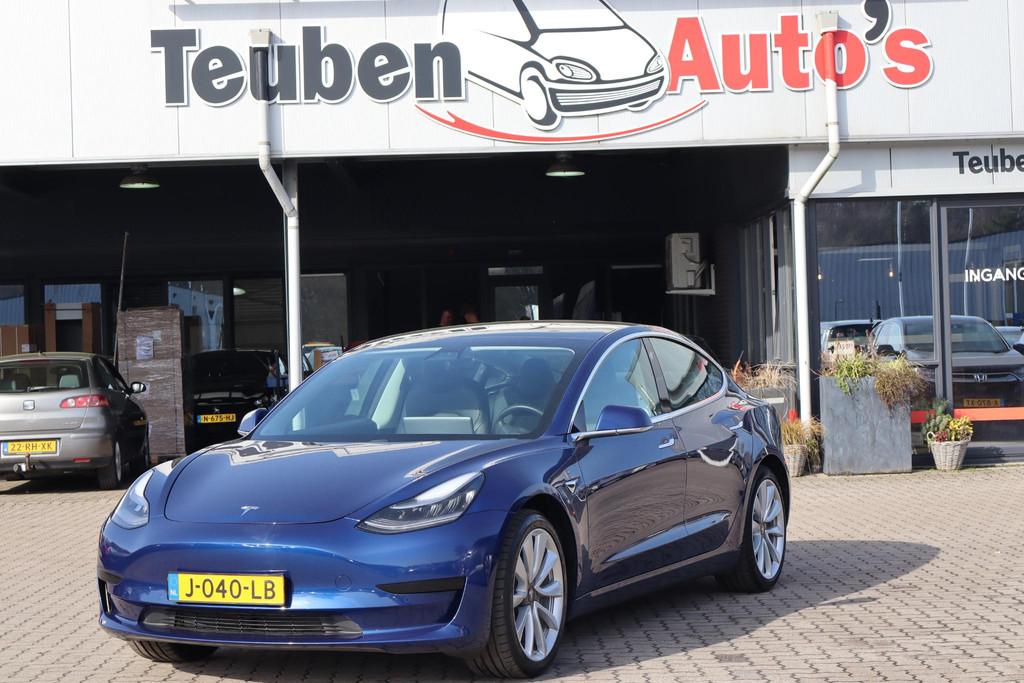 Tesla Model 3 Standard RWD Plus 60 kWh 88,5% SOH, Trekhaak,, Auto's, Tesla, Automaat, 238 pk, Gebruikt, Blauw