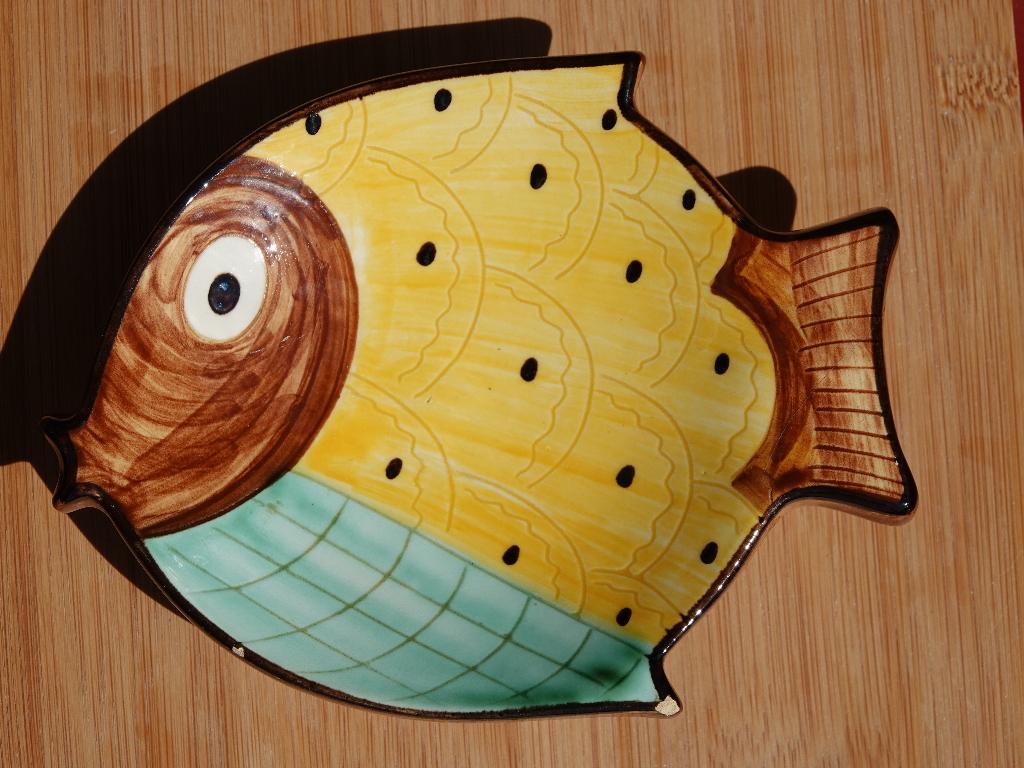 Knabstrup Deens design presenteerschaaltje vis midcentury, Ophalen of Verzenden