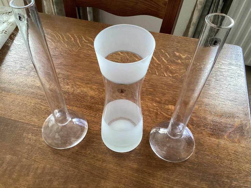 mooie set vazen Hand made (Ikea ), Huis en Inrichting, Woonaccessoires | Vazen, Ophalen, Overige kleuren, Minder dan 50 cm, Glas