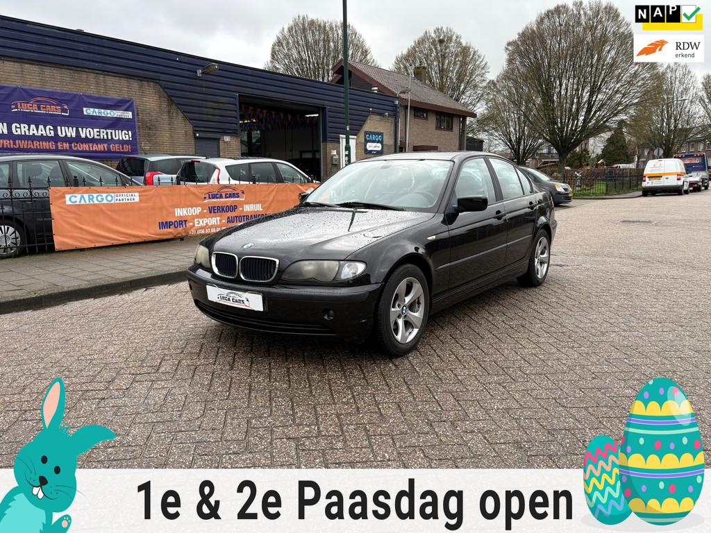BMW 3-serie 316i Black&Silver II NIEUWE APK!, Achterwielaandrijving, 4 cilinders, Zwart, Bedrijf