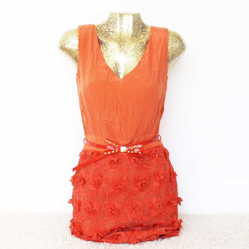 Prachtige Class By Roberto Cavalli Jurk2 (Maat 38) € 200,-, Maat 38/40 (M), Oranje, Ophalen of Verzenden, Zo goed als nieuw