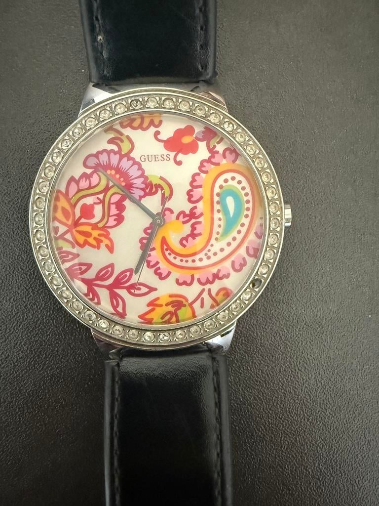 Horloge van Guess, Sieraden, Tassen en Uiterlijk, Horloges | Dames, Staal, Guess, Polshorloge, Ophalen of Verzenden