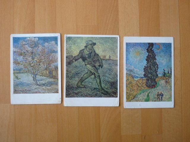 3 ansichten Vincent van Gogh, 1952, Ophalen of Verzenden, 1940 tot 1960