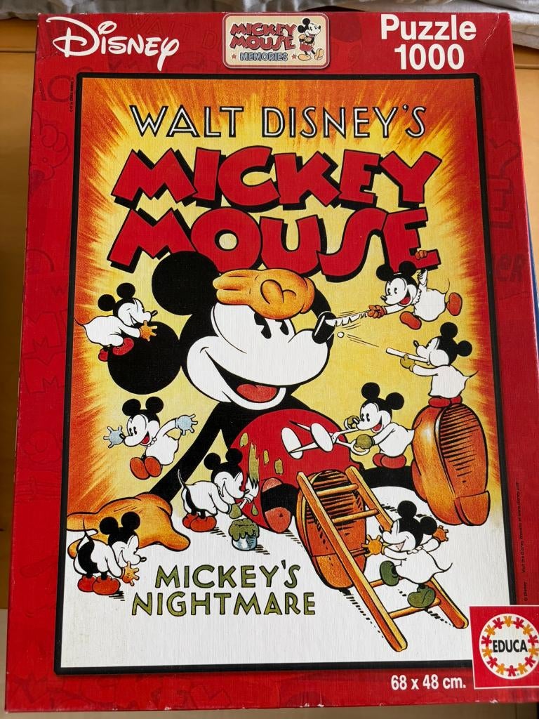 Puzzel Disney 1000 stukjes, Hobby en Vrije tijd, Denksport en Puzzels, Ophalen of Verzenden, 500 t/m 1500 stukjes, Zo goed als nieuw