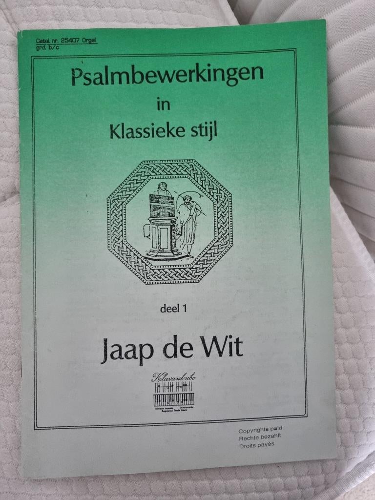 Klavarskribo - psalmen in klassieke stijl - Jaap de Wit, Ophalen of Verzenden, Artiest of Componist, Religie en Gospel