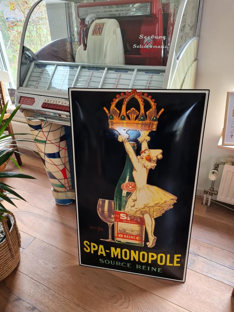 Emaille bord nieuw spa, Verzamelen, Merken en Reclamevoorwerpen, Ophalen of Verzenden, Nieuw, Reclamebord