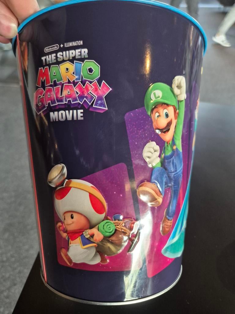 Super Mario Galaxy Movie Popcorn Emmer - Luigi & Toad, Ophalen of Verzenden, Nieuw