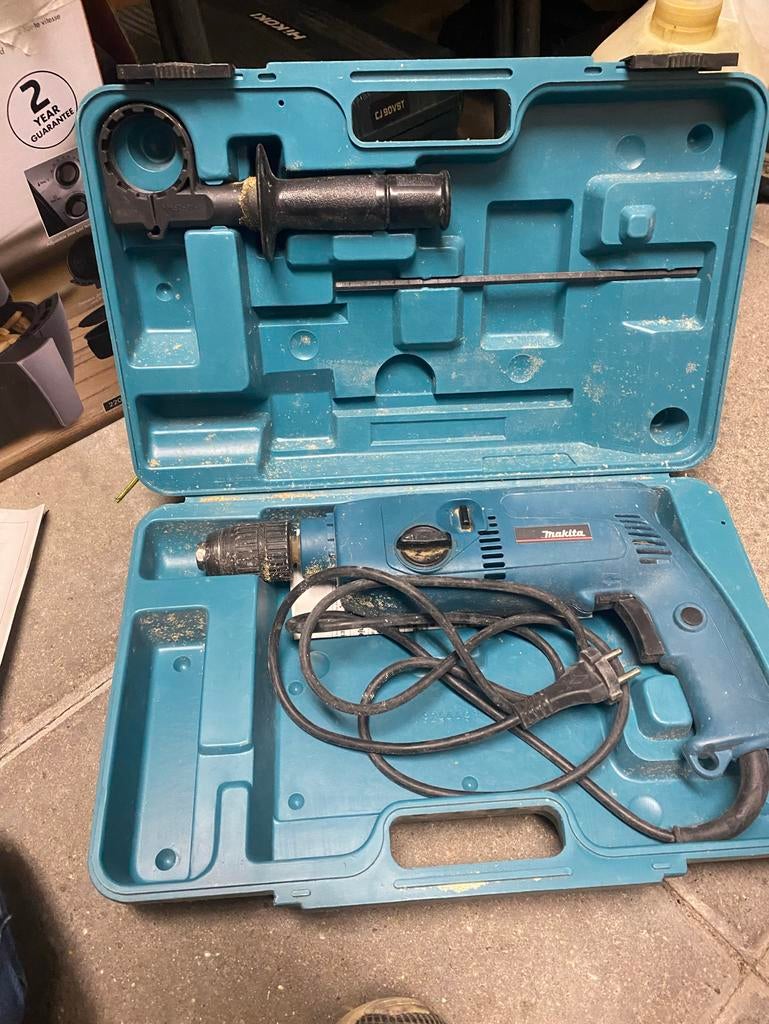 Makita Klopboormachine in Koffer - Gebruikt, Ophalen, Boor- en/of Breekhamer, Variabele snelheid, Gebruikt