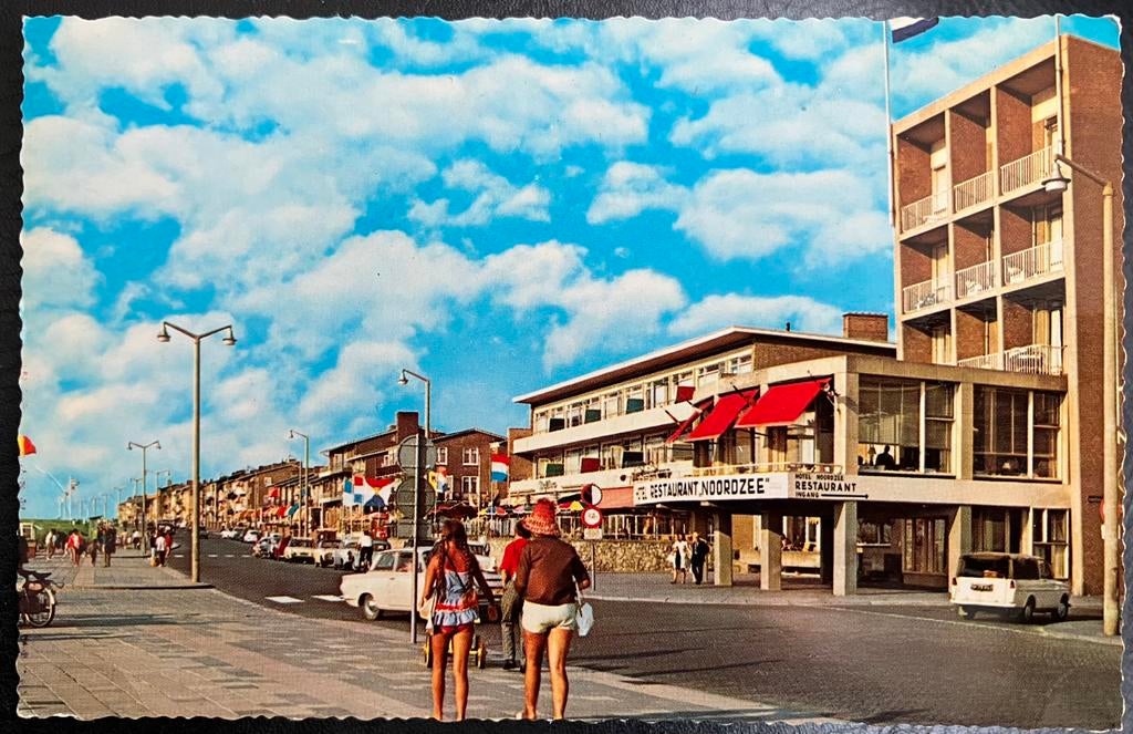 Ansichtkaart met auto DAF Pickup in Noordwijk aan zee, Ophalen of Verzenden, 1960 tot 1980, Gelopen, Zuid-Holland