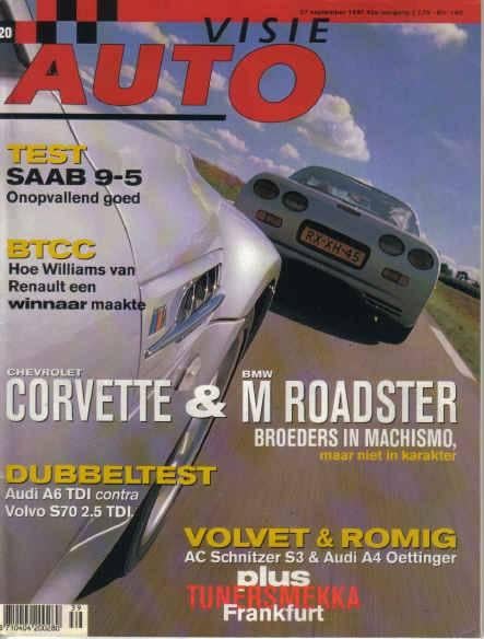 Autovisie 20 1997 : Chevrolet Corvette - BMW Z3 M Roadster, Ophalen of Verzenden, Gelezen, Algemeen