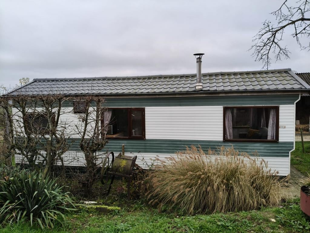 Stacaravan zonder staplaats, Tuin en Terras, Ophalen, Gebruikt, 500 cm of meer, 200 tot 400 cm