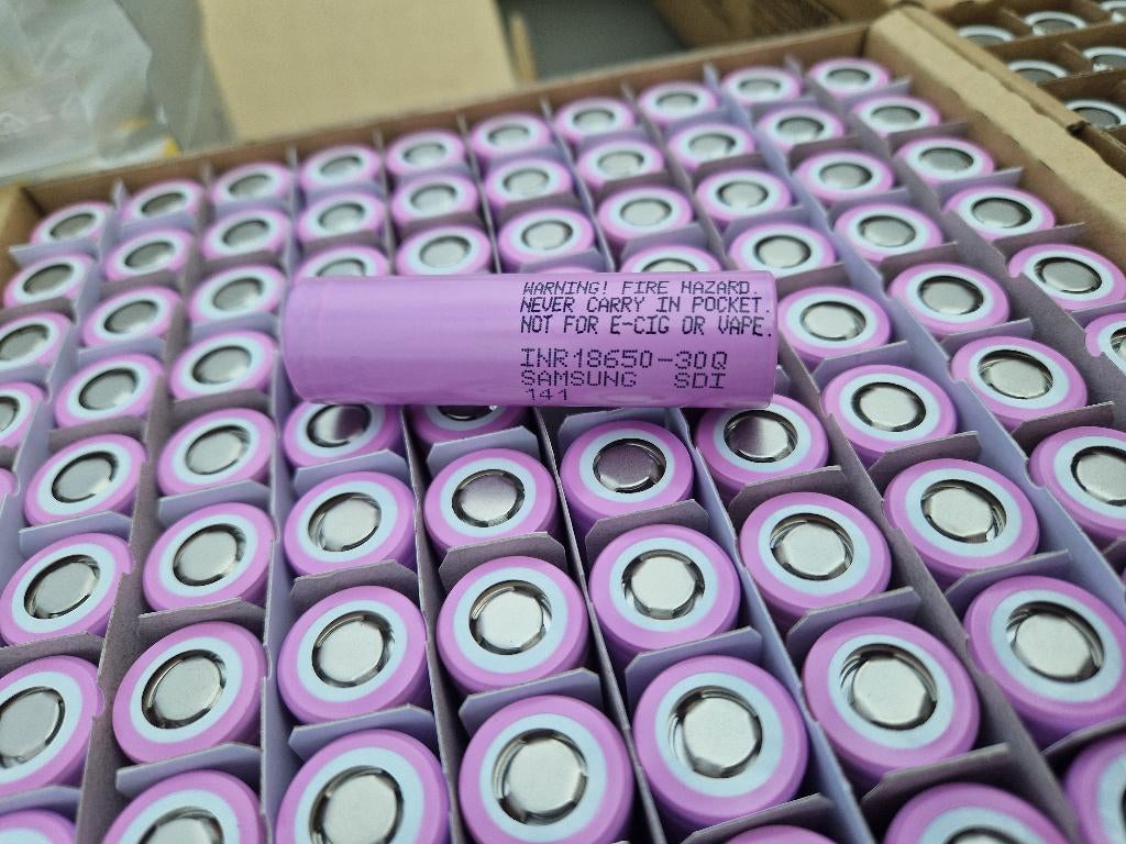Samsung INR18650-30Q cellen - NIEUW - stopzetting bedrijf, Nieuw, Ophalen of Verzenden, Oplaadbaar, Samsung Street Korea