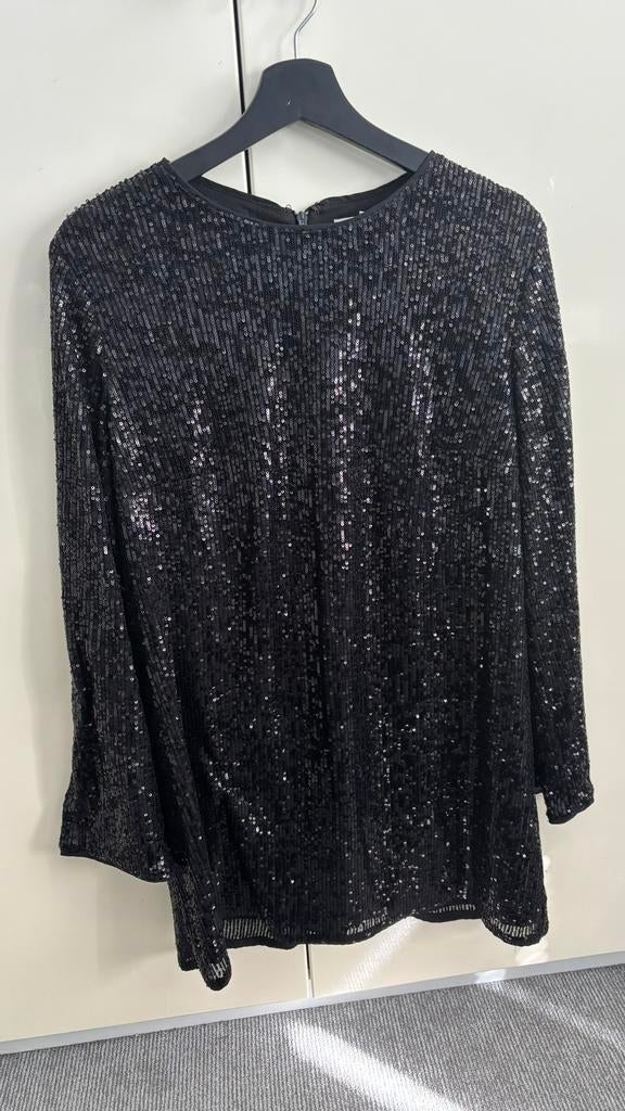Glitter jurkje zwart maat M, Kleding | Dames, Jurken, Maat 38/40 (M), Zwart, Ophalen of Verzenden, Zo goed als nieuw