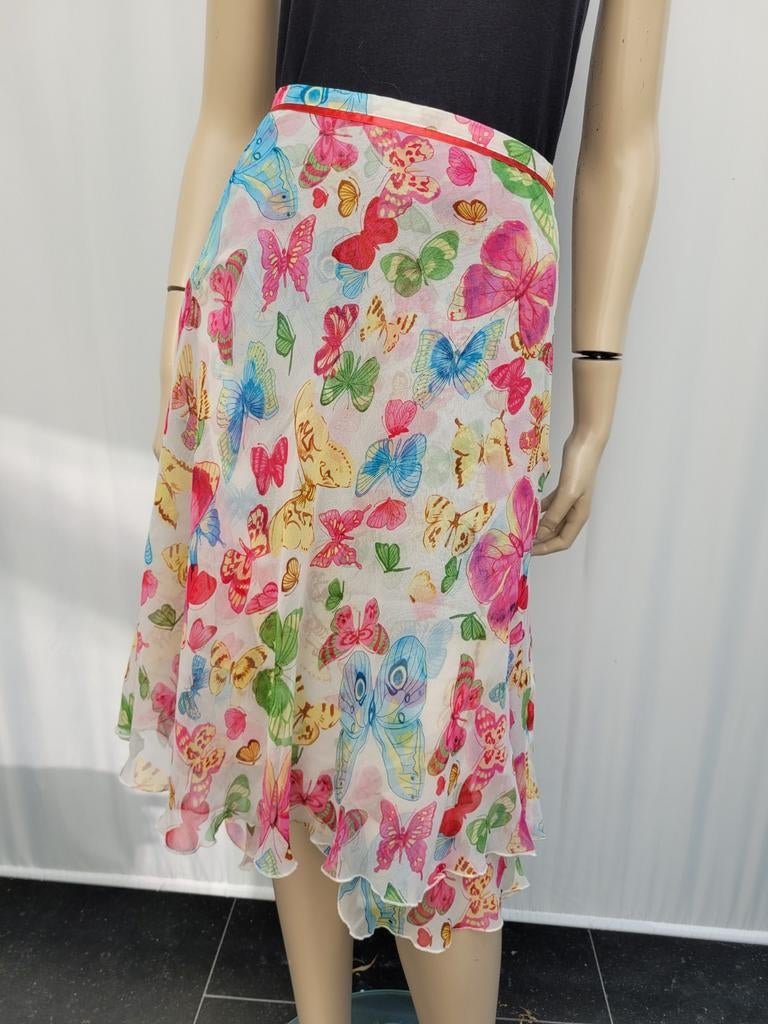 LeComte silk zijde rok vlinders/butterfly maat 38 zomer, Maat 38/40 (M), Overige kleuren, Ophalen of Verzenden, Zo goed als nieuw