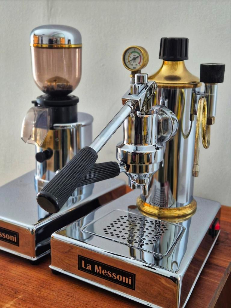 La Zacconi Baby - Complete set - Uniek! - incl Garantie, Espresso apparaat, Micky Beans, 10 kopjes of meer, Ophalen of Verzenden