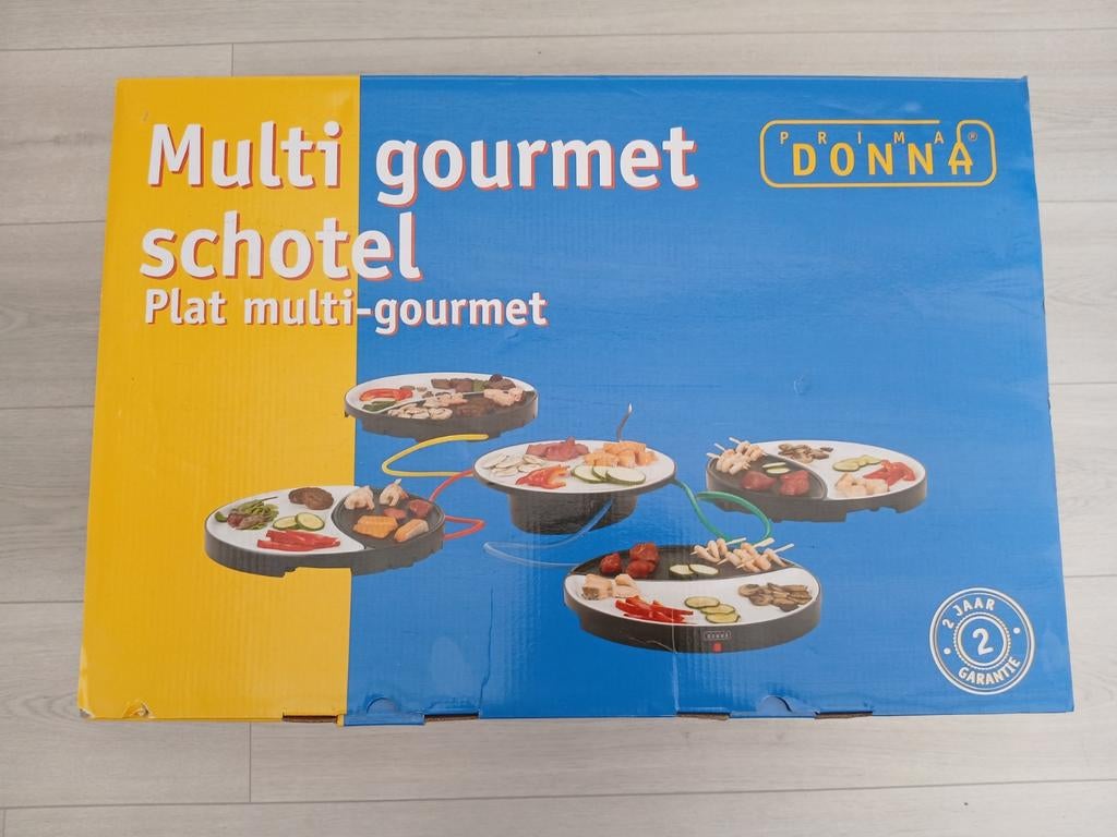 Prima Donna Multi Gourmet Schotel - Nieuw in Doos, Witgoed en Apparatuur, Gourmetstellen, Ophalen of Verzenden, Nieuw, 4 t/m 7 personen