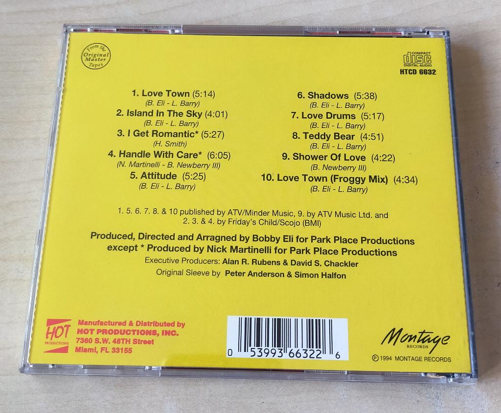 Booker Newberry III - Love Town CD 1984/1994, Ophalen of Verzenden, 1980 tot 2000, Zo goed als nieuw