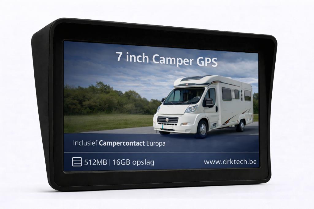 7' Camper, Auto GPS Navigatie Q4.2025 Europa Kaarten-16 GB, Caravans en Kamperen, Ophalen of Verzenden, Nieuw