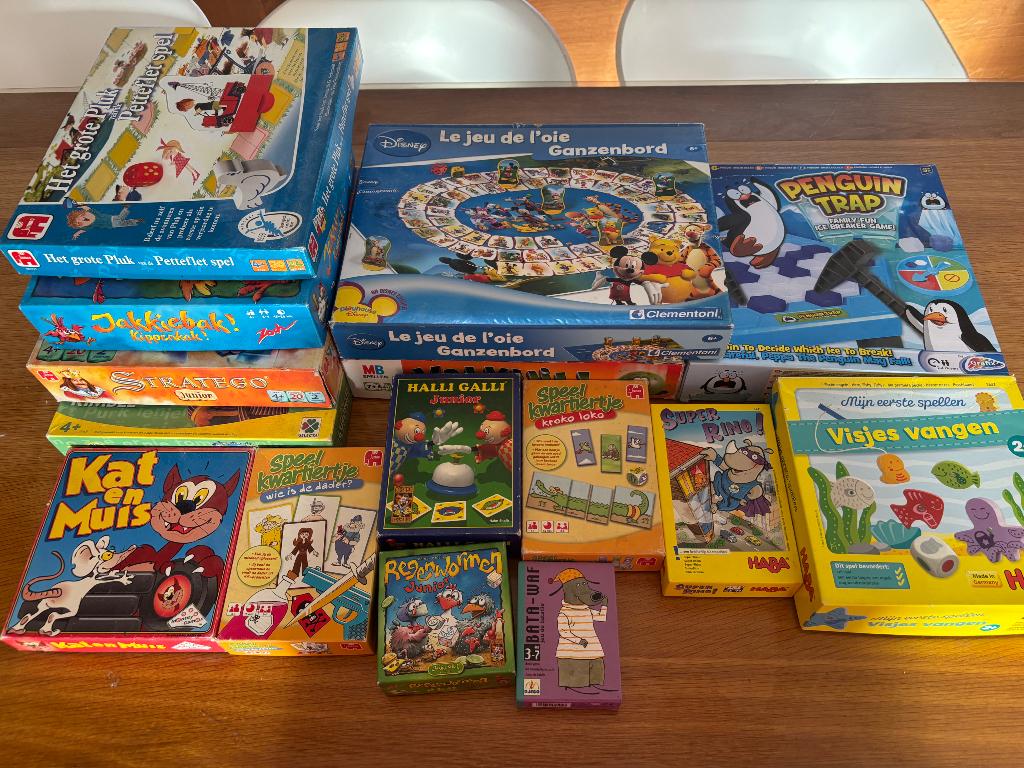Spellenpakket: 15 kinderspellen, Kinderen en Baby's, Speelgoed | Educatief en Creatief, Ophalen of Verzenden, Gebruikt