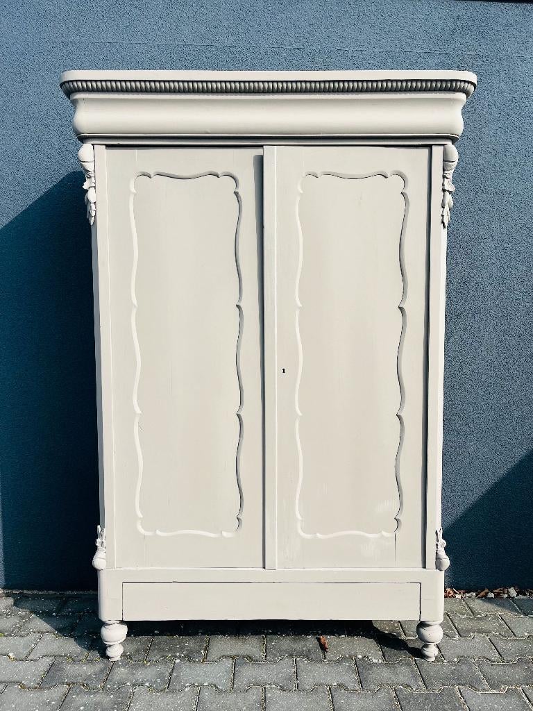 Biedermeier meidenkast kleding linnen leg kind baby demontab, Ophalen, 150 tot 200 cm, 25 tot 50 cm, Gebruikt