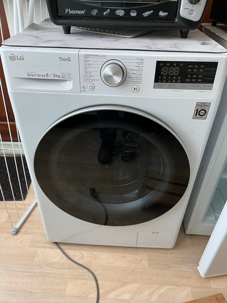 LG Wasmachine/Droger - Prima Staat - Volendam, 8 tot 10 kg, Ophalen, Gebruikt, 85 tot 90 cm