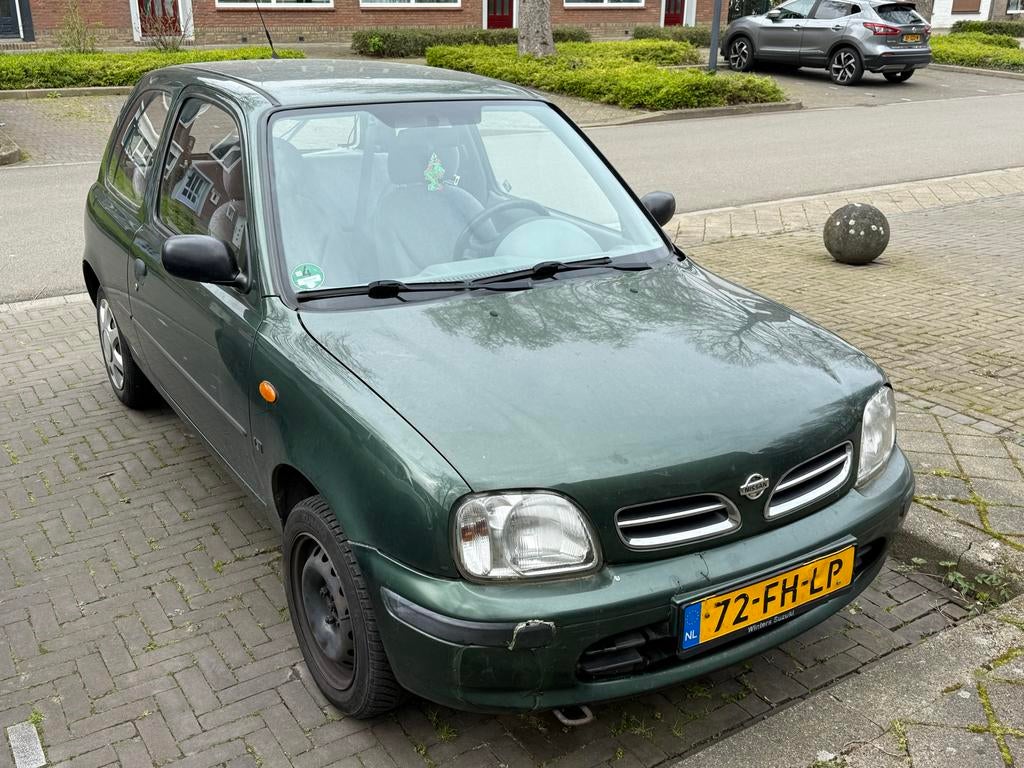 Nissan Micra 1.3 3D 2000 Groen, Auto's, Voorwielaandrijving, 15 km/l, 74 pk, 750 kg