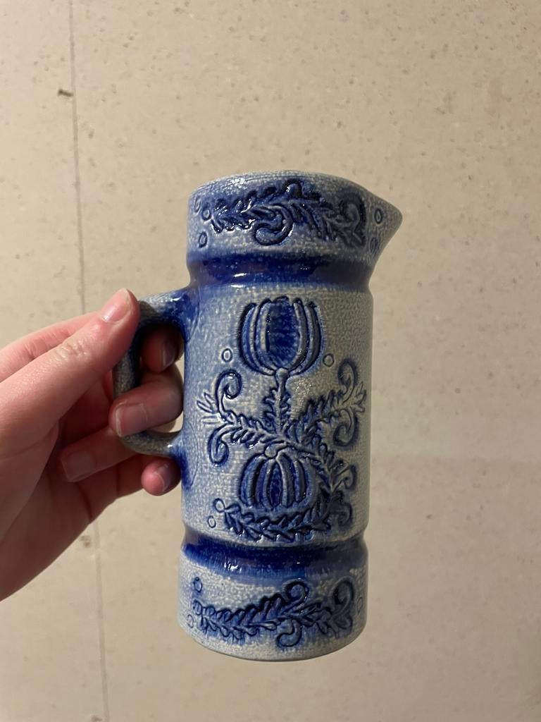 Antiek vaasje blauw, Ophalen of Verzenden