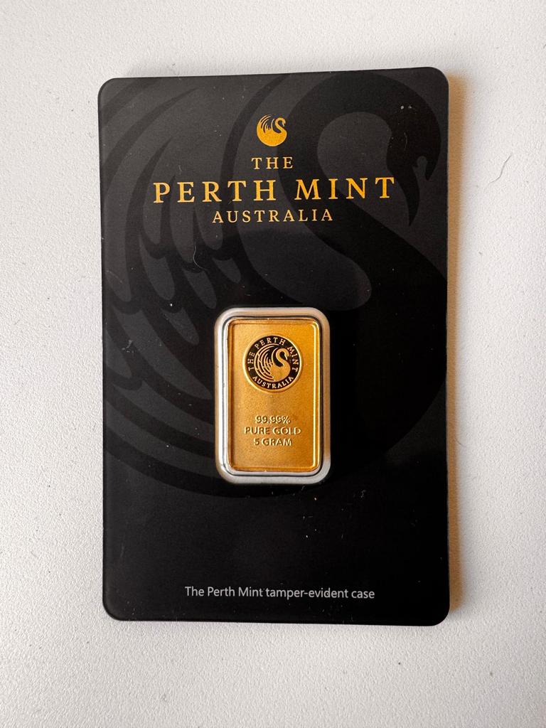 Mooie perth mint austalia baar, Ophalen of Verzenden, Goud