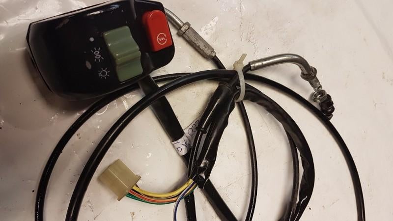 Stuurschakelaar Rh 330200-Ta9 + Gaskabel Baotian Symex Speed, Ophalen of Verzenden, -, -, -