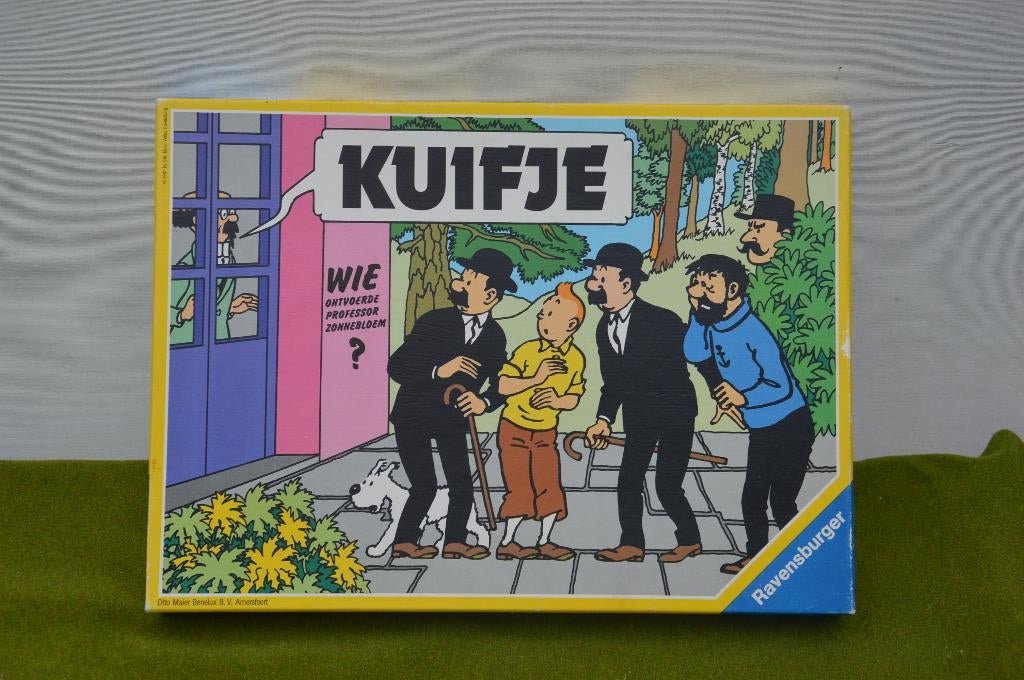 Vintage bordspel Kuifje, wie ontvoerden professor Zonnebloem, Een of twee spelers, Ophalen of Verzenden, Gebruikt, Ravensburger