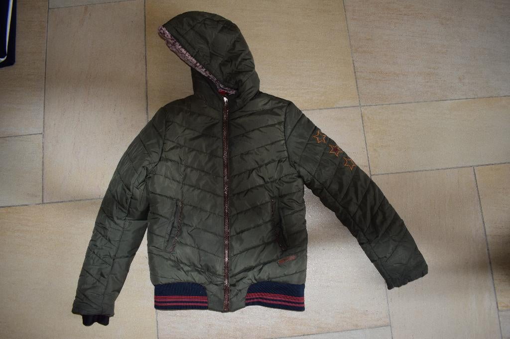 ZGAN Winterjas Nobell meisje groen 152, Nobell, Meisje, Ophalen of Verzenden, Zo goed als nieuw