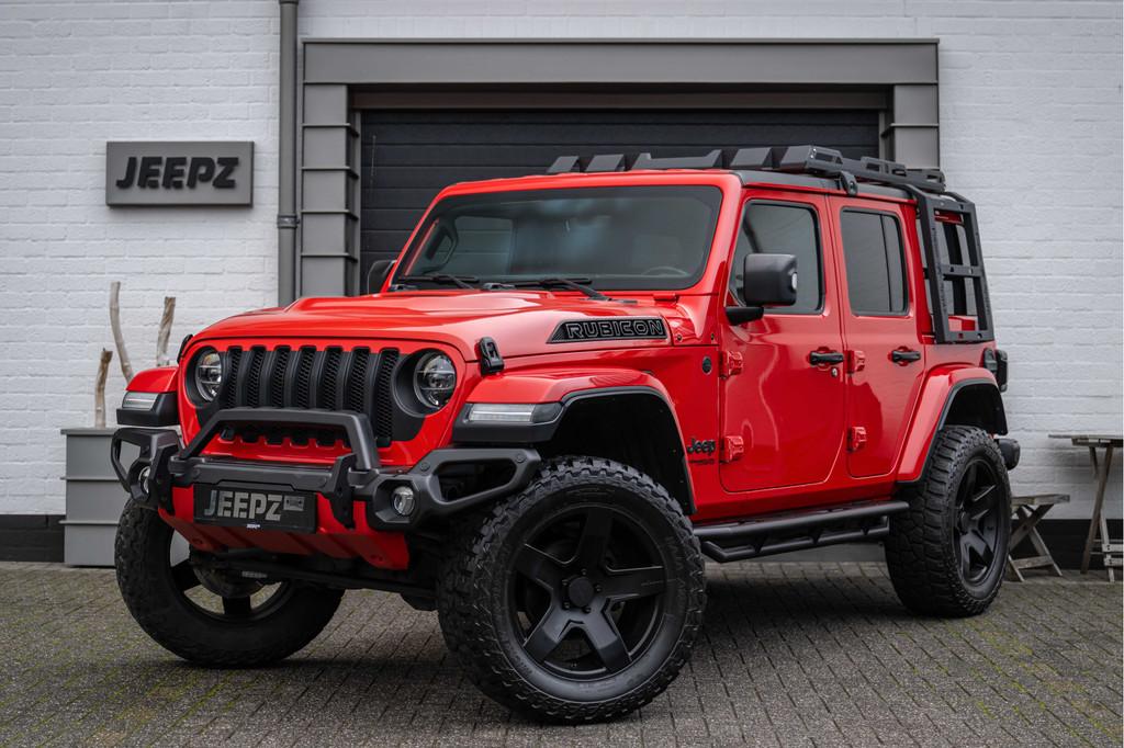 Jeep Wrangler Unlimited 2.0T - Method velgen 20" - Liftkit -, Auto's, Jeep, Automaat, Zwart, 4 cilinders, Cabriolet