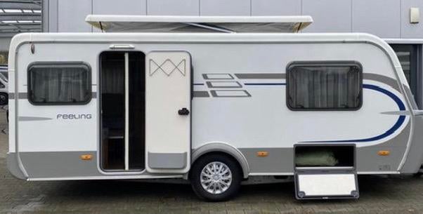 Eriba Feeling 470 aparte enkele bedden hefdak, Caravans en Kamperen, Schokbreker, Treinzit, Particulier, 4 tot 5 meter
