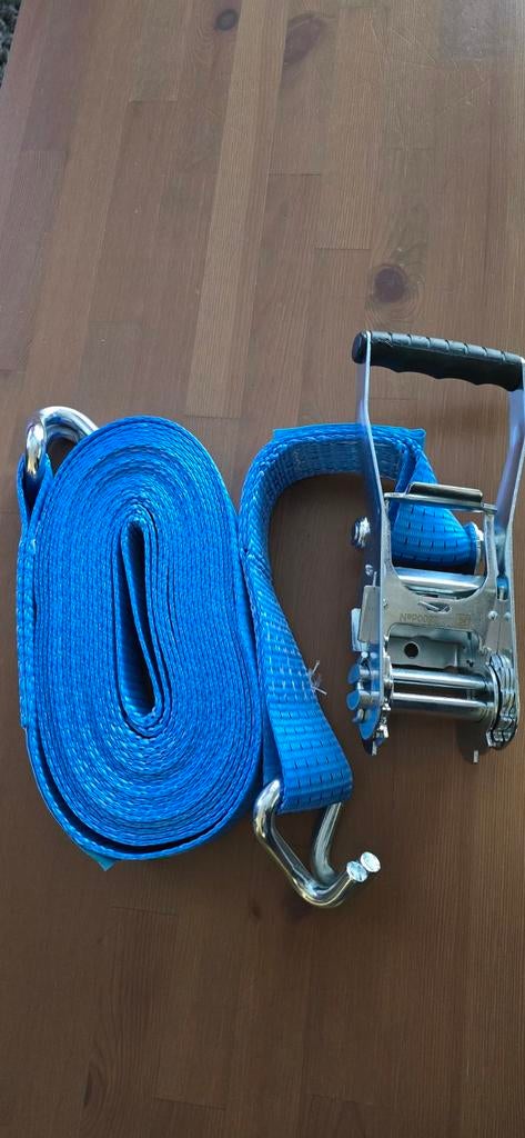 Spanband met ratel - 5000 daN - 9m., Auto-onderdelen, Ophalen of Verzenden, Nieuw, Universele onderdelen