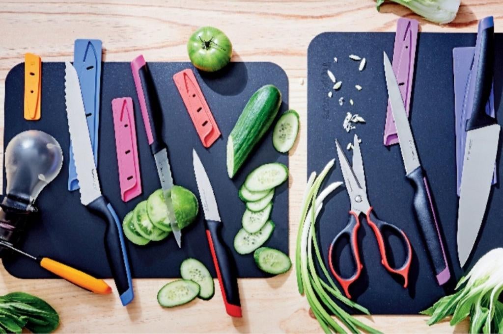 Tupperware Messenset met Gratis Snijplank NIEUW, Ophalen of Verzenden, Nieuw, Overige typen