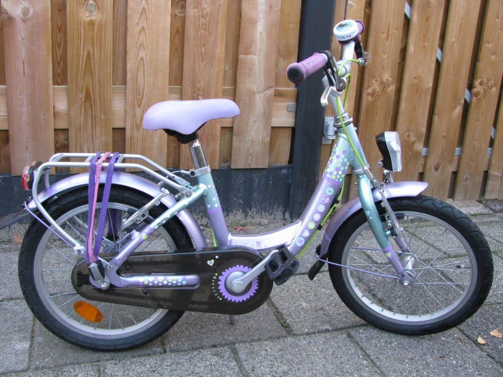 meisjesfiets  16 inch Batavus Twinkle, Fietsen en Brommers, Fietsen | Meisjes, Ophalen, Gebruikt, Handrem, Batavus.