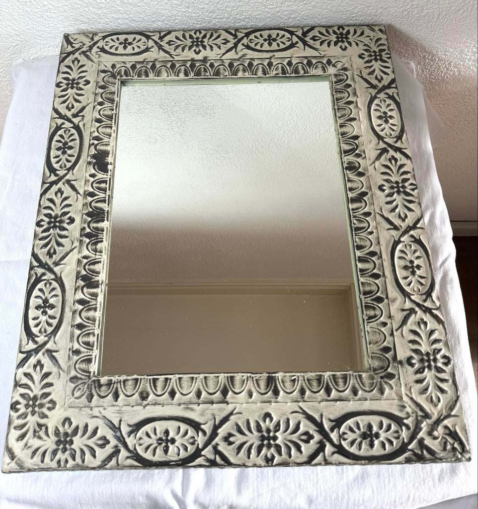 Metalen Spiegel - 46x56 bij 4,5 cm, Minder dan 50 cm, Gebruikt, M, Ophalen of Verzenden