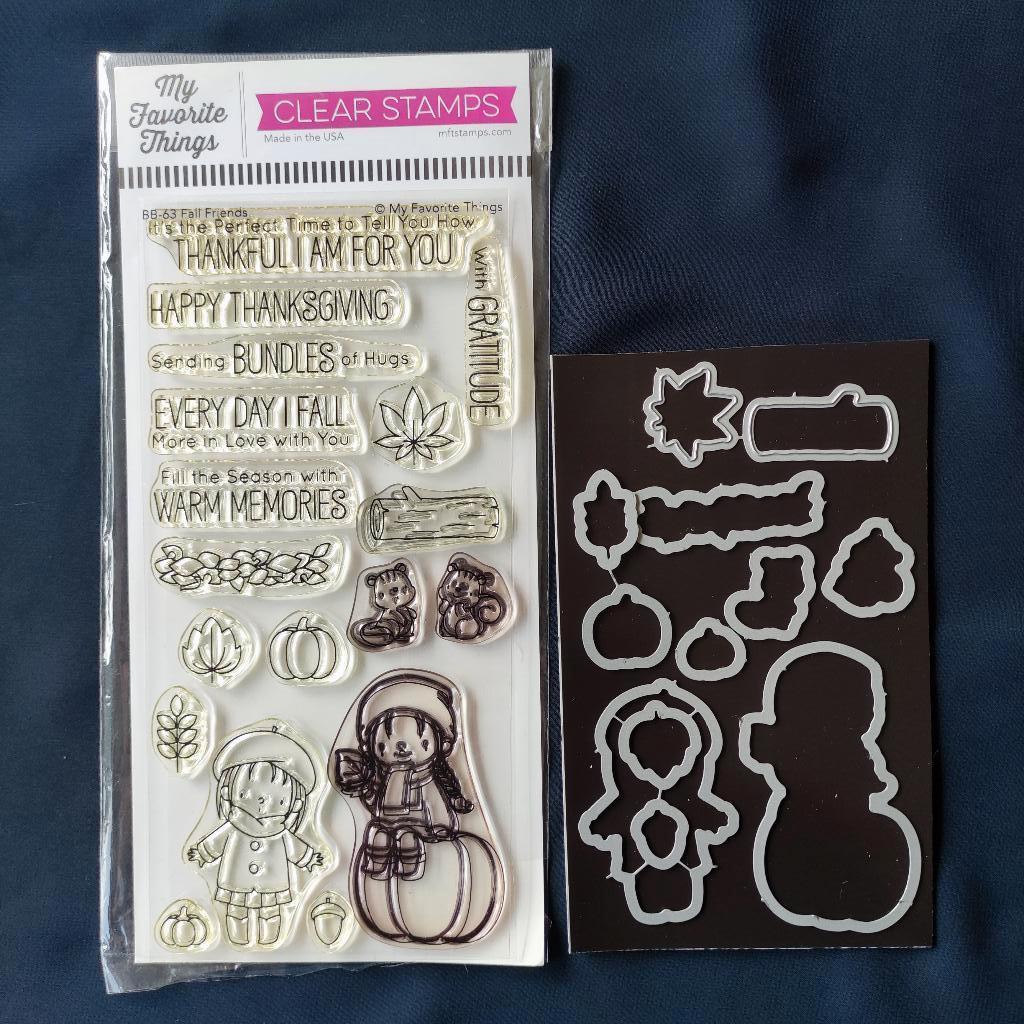 MFT BB-63 Fall Friends stempel + snijmal, Ophalen of Verzenden, Zo goed als nieuw, Overige thema's, Pons of Mal
