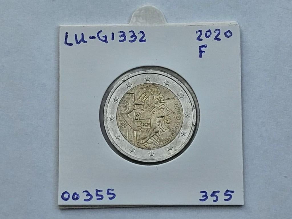 2-euromunt Frankrijk (F) 2020 Herdenking LU-G1332, Ophalen of Verzenden, Frankrijk, 2 euro, Losse munt