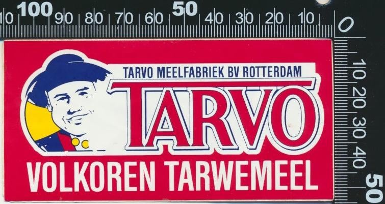 Sticker: Tarvo - Volkore tarwemee - Rotterdam, Verzenden, Zo goed als nieuw, Bedrijf of Vereniging