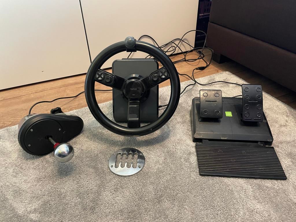 Logitech Heavy Equipment + Thrustmaster Shifter, Spelcomputers en Games, Spelcomputers | Overige, Gebruikt, Ophalen