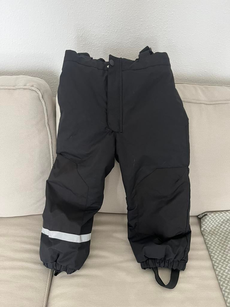 Skiboek salopet H&M zwart maat 110 (met gratis thermobroek), Ophalen of Verzenden, Zo goed als nieuw, Jongen of Meisje, Broek