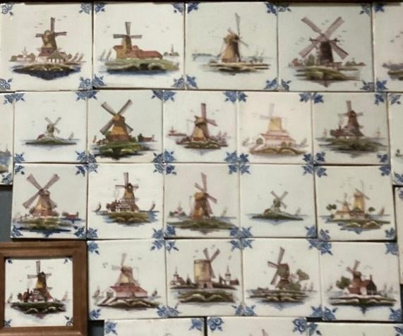 Makkummer tichelaar tegeltjes  10x10, Antiek en Kunst, Antiek | Wandborden en Tegels, Ophalen of Verzenden