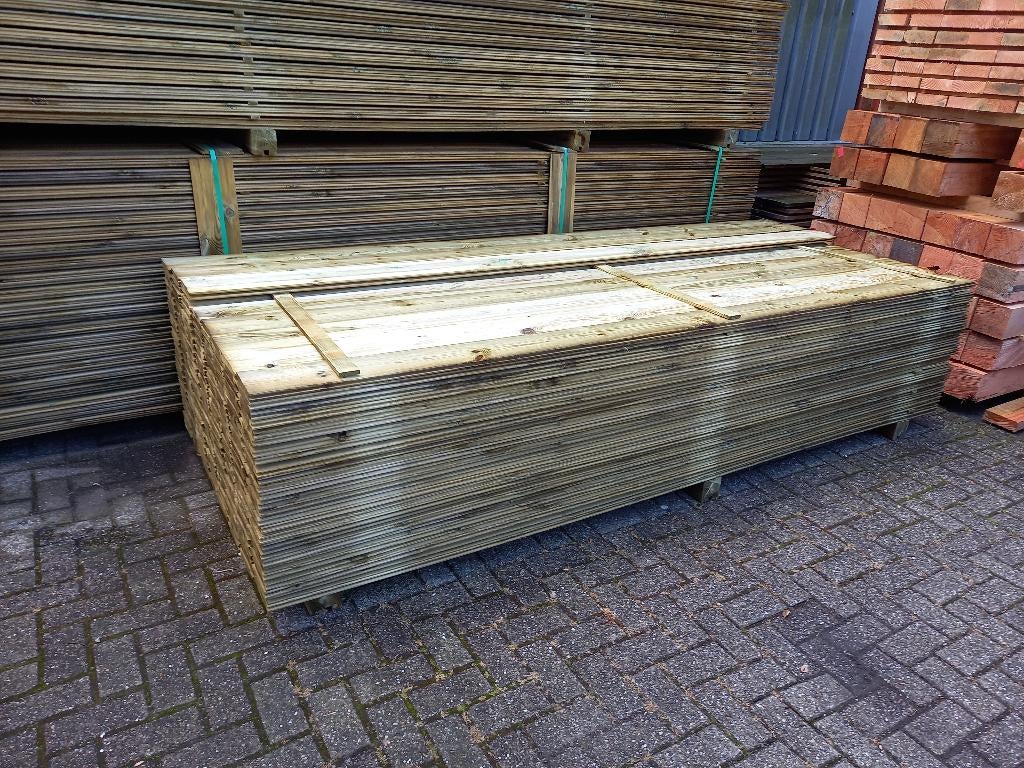 Geïmpregneerde rabatdelen, geïmpregneerd grenen rabat, tuin, Ophalen, Nieuw, 250 cm of meer, Planken