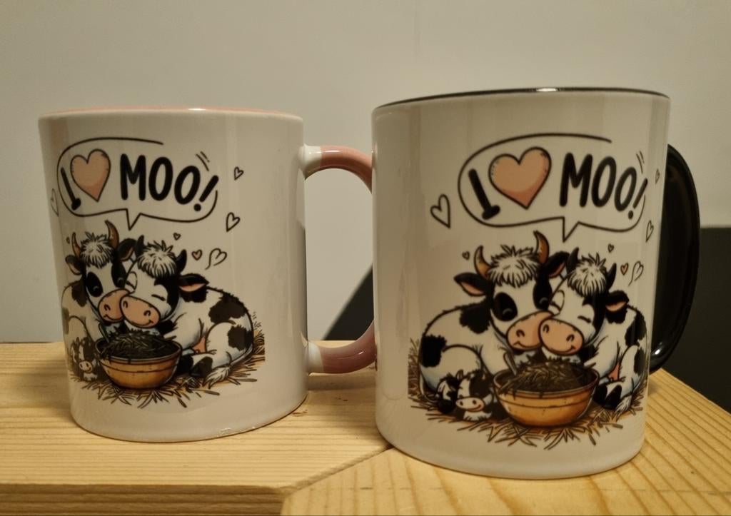 Leuke koeien mokken, Nieuw, Ophalen of Verzenden, Overige stijlen, Kop(pen) en/of Schotel(s)